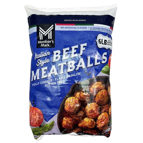 Member's Mark Italian Style Beef Meatballs, Frozen 6 lbs. - Samsclub.com