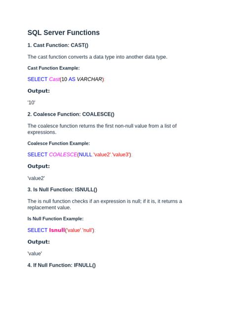 Image result for Microsoft SQL Server Functions