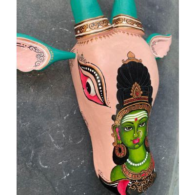 Cow head wall hanging | Buy goddess painting online | Kalpané
