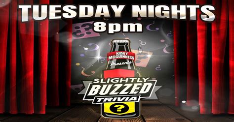 Slightly Buzzed Trivia Night @ Wing King Grill & Tap, Wing King Grill ...