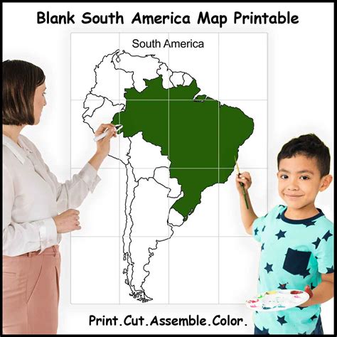 Free Printable South America Map