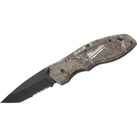 Milwaukee FASTBACK Camo 3 In. Folding Knife - doublehardware