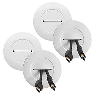 Legrand - Wiremold Cord Cover with Grommets, Cord Hider for Wall Mount ...