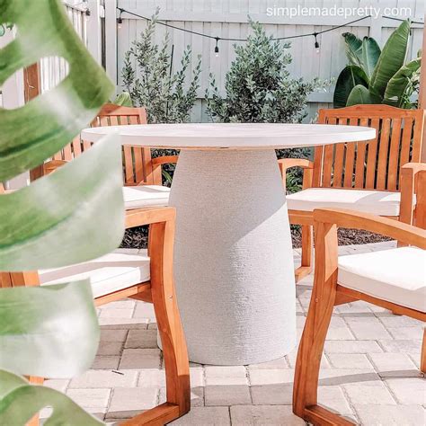 Diy Concrete Dining Table