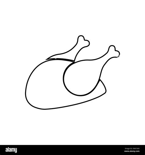 Fried Chicken Clip Art Black And White