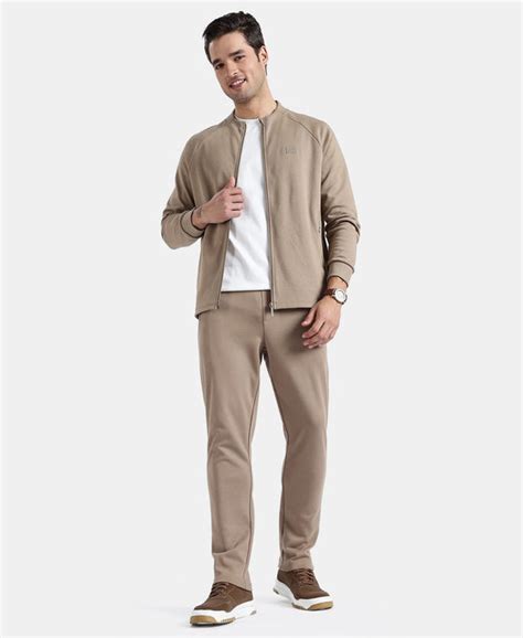 Buy Super Combed Cotton Rich Pique Fabric Jacket with Ribbed Cuffs ...