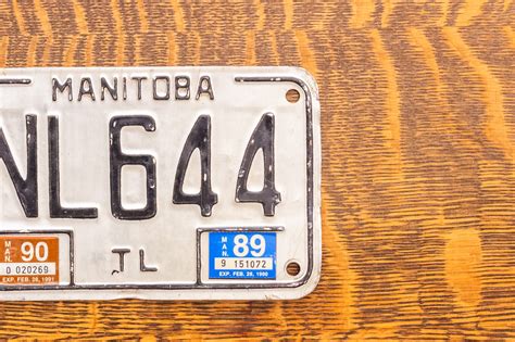 1983 Manitoba Trailer License Plate Vintage Canada Wall Decor - Eagle's ...