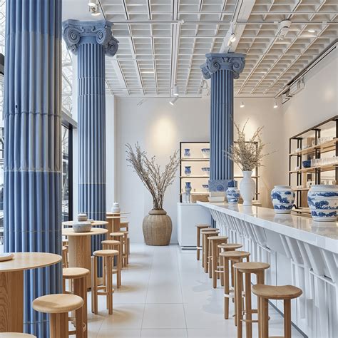 "Blue Column: A Modern Café Experience" :: Behance | Restaurant ...