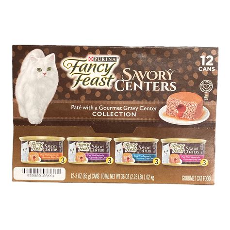 Purina Fancy Feast Savory Centers Wet Can Cat Food, Variety Pack (3oz ...