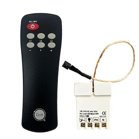 DOTT Systems Diaze LF Remote Control Switches For 1 Light And 1 Fan ...