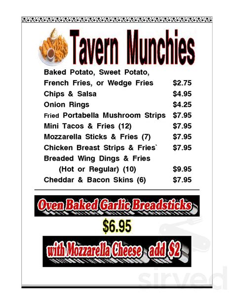 Zukey Lake Tavern menus in Pinckney, Michigan, United States