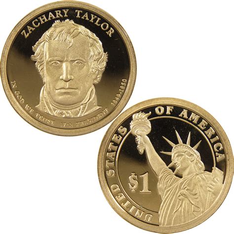 2009 S Zachary Taylor Presidential Dollar Choice Proof $1 Coin