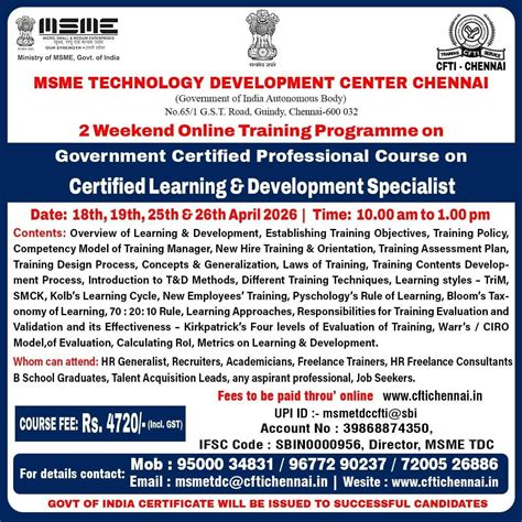 Central Footwear Training Institute - Specialised Courses