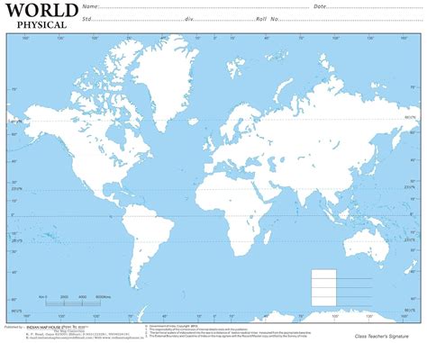 Amazon.in: Buy IMH World Physical Practice Map (A4 Size) - Set of 100 ...