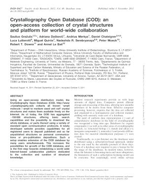 Fillable Online Crystallography Open Database (COD): an open-access ...