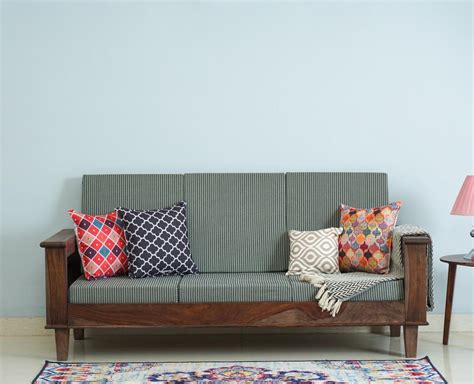 Cuttack Sheesham Wood 3 Seater Sofa