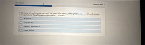 Solved: Score: 148/450 Question Value: 35 Yi is a young girl and is ...