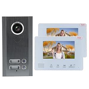 Video Doorbell, Multifunction Security 1 Camera 2 Displays Intercom ...