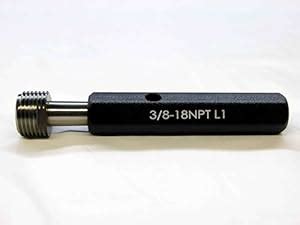 New 3/8 18 NPT L1 Pipe Thread Plug GAGE .375 N.P.T. L-1 Quality ...
