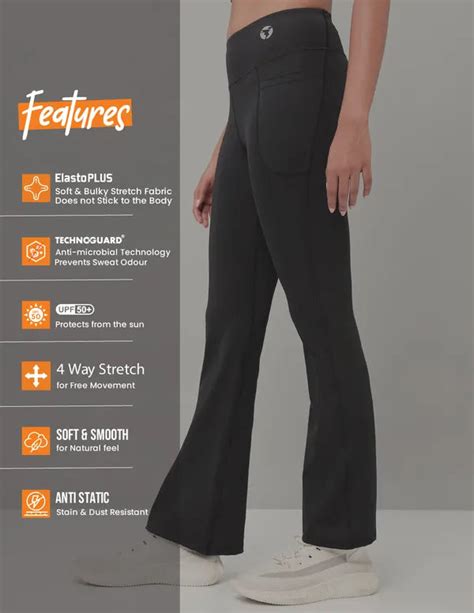 Women Fit & Flare Pants with Elasto Plus