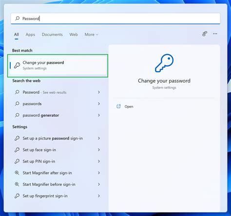 Image result for Windows 11 Setting Password