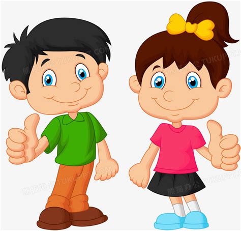 开学两个女孩手拉手背书包上学卡通儿童图片素材免费下载_觅知网