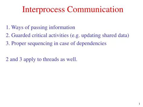 Image result for Discuss Interprocess Communication