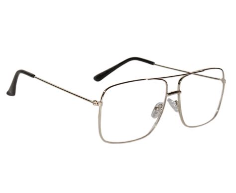 Buy Peter Jones Unisex Silver Square Optical Frame (DE497, Silver ...