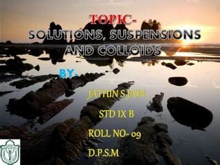 Image result for Types of Solutions PPT