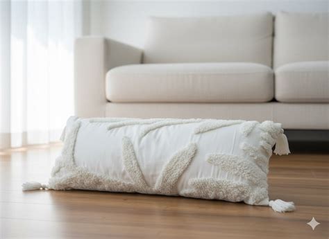 White Lumbar Cushion – Twamev Homes