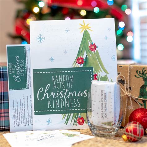 Random Acts Of Christmas Kindness Printable Card | Rossy Printable