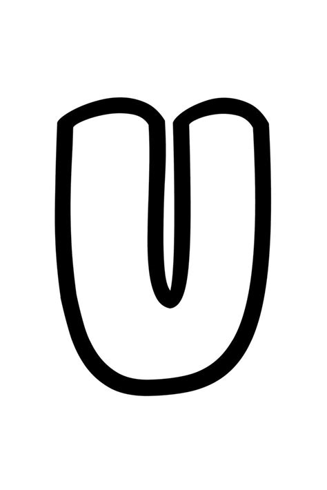 bubble letters u