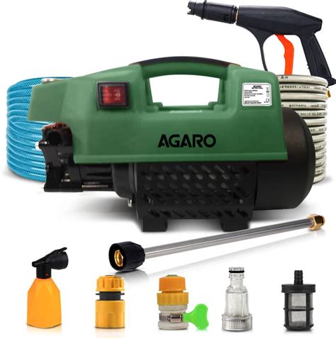AGARO 1800 Watts Motor, 120 Bars, 6.5L/Min Flow Rate, 8 Meters Outlet ...