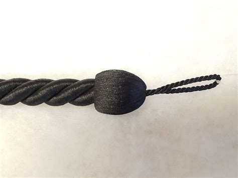 2 Medium Rope Curtain Tiebacks 70cm Long - 2cm Thick Cable Fabric Tie ...