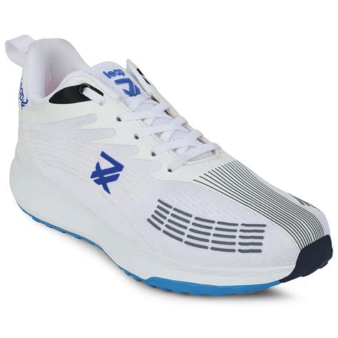 Buy Leap7x White Lacing Sports Running Shoes For Men RW-14 By Liberty