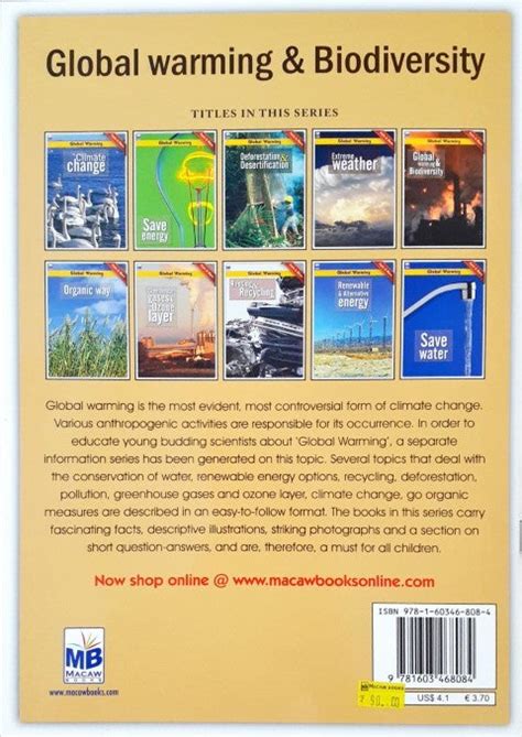 Global Warming & Biodiversity - Global Warming Facts & More – Books and You