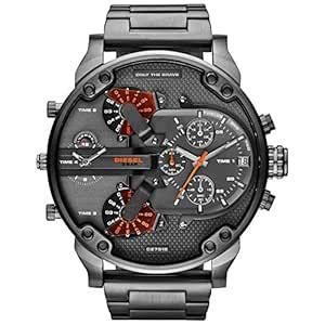 Diesel Men's DZ7315 Mr Daddy 2.0 Gunmetal Watch : Diesel: Amazon.in ...