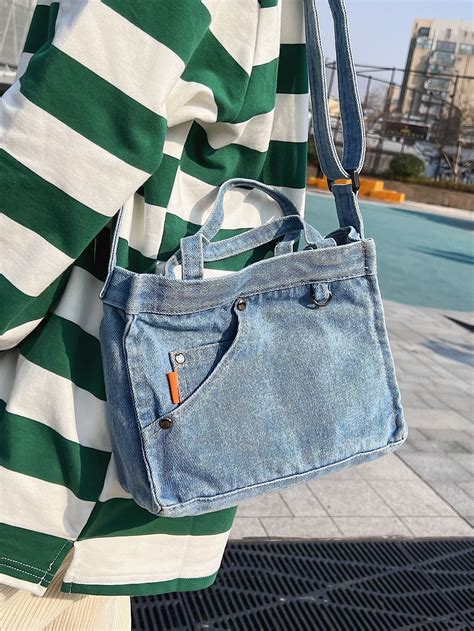 Men minimalist denim crossbody bag – Artofit