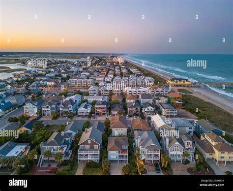 Wrightsville Beach, North Carolina, USA at dusk Stock Photo - Alamy