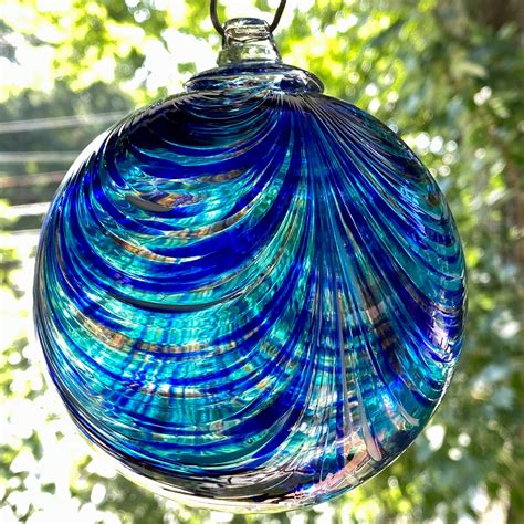 3.94, 10.2oz, Hand Blown Glass Friendship Ball, Suncatcher, Glass ...