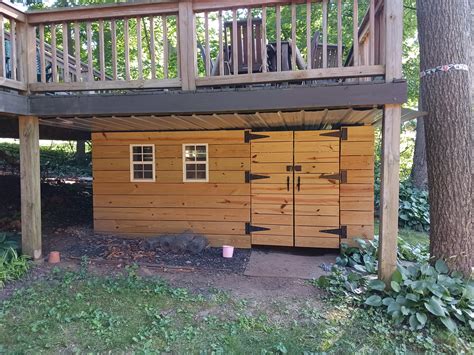 Constructing A Shed Under A Deck How To Build A Shed Or Deck