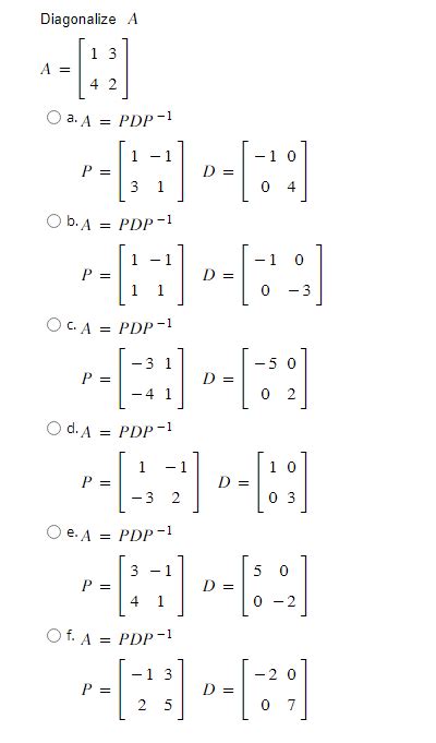 Image result for P Diagonalization