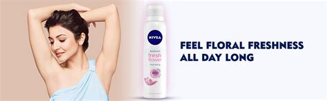 Buy Nivea 2 Lots X Fresh Flower Unisex Floral Deodorant Spray, 150Ml, 2 ...