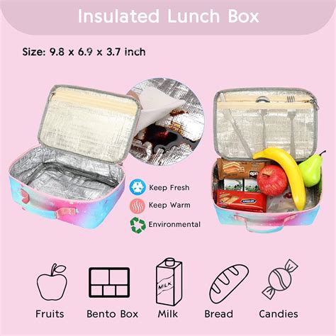 Buy AUIVTY Backpacks for Girls Unicorn Kids Backpack with Lunch Box for ...