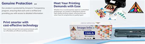 ImageInfo W1660A / 166A Compatible Toner Cartridge for H p 166A for hp ...