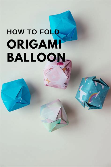 Origami Paper Balloon Tutorial 的图像结果