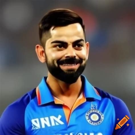Virat Kohli, Indian cricketer known for his batting skills on Craiyon