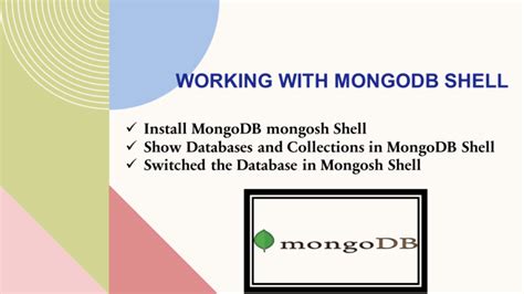 How to Use Mongo Shell 的图像结果