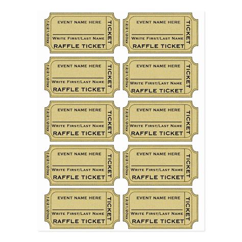 45 free raffle ticket templates – Artofit