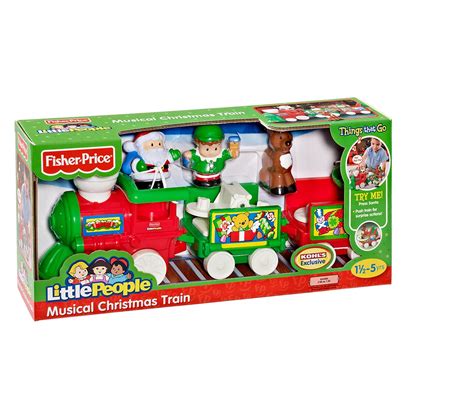 Fisher Price Santa's Little People Musical Christmas Train with Fun ...